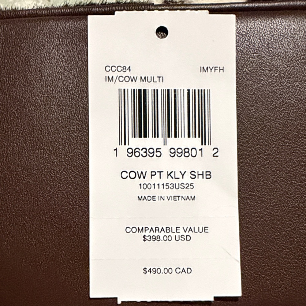 Coach Kailey Shoulder Bag
With Cow Print And Tassel - Picture 9 of 10